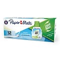 Paper Mate Liquid Paper Correction Fluid, 22ml., White, 12/Pack (56401)