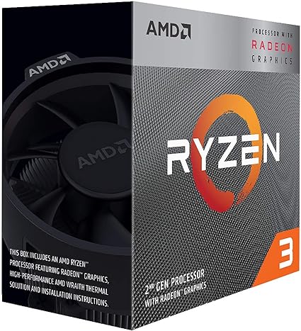 AMD Ryzen 3 3200G - 4GHz 4-Core Unlocked Desktop Processor - BN Factory Sealed