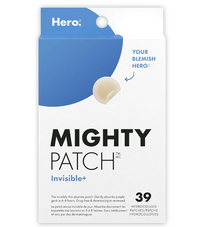 Mighty Patch Invisible+ - Ultra Thin Invisible Hydrocolloid Patch Spot Treatment (39 count) for Face and Day, Vegan, Cruelty-Free