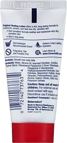 Eucerin Original Moisturizing Lotion 1 oz (Pack of 2)