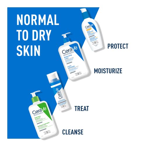 CeraVe Daily Moisturizing Lotion | Body Lotion for Women and Men + Face Moisturizer + Hand Cream with Hyaluronic Acid. For Dry Skin & Sensitive Skin, Fragrance-Free, Verified Product by CeraVe, 473 mL