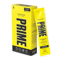 PRIME HYDRATION+ Sticks Lemonade | Hydration Powder Single Serve Sticks | Electrolyte Powder On The Go | Low Sugar | Caffeine-Free | Vegan | 6 Sticks