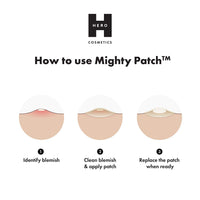 Mighty Patch Surface from Hero Cosmetics - Medical-grade Hydrocolloid Pimple Patch, Designed for your body, not just your face, Bigger patch for larger blemish areas (10 Count)