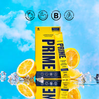 PRIME HYDRATION+ Sticks Lemonade | Hydration Powder Single Serve Sticks | Electrolyte Powder On The Go | Low Sugar | Caffeine-Free | Vegan | 6 Sticks