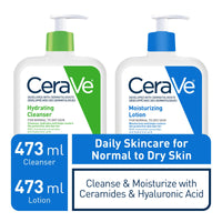 CeraVe Daily Moisturizing Lotion | Body Lotion for Women and Men + Face Moisturizer + Hand Cream with Hyaluronic Acid. For Dry Skin & Sensitive Skin, Fragrance-Free, Verified Product by CeraVe, 473 mL